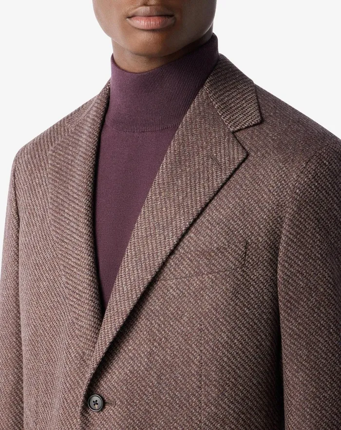 Corneliani Jackets Brown Combed Wool Jacket For Men 8211 Men
