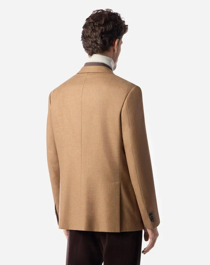 Corneliani Jackets Camel Beige Wool And Cashmere Jacket For Men 8211 Men