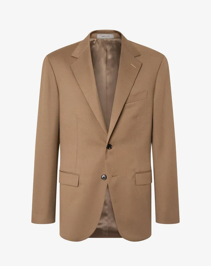 Corneliani Jackets Tobacco Brown Mohair Gabardine Jacket For Men 8211 Men