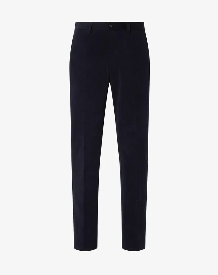 Corneliani Pants Blue Cotton Stretch Trousers For Men 8211 Men