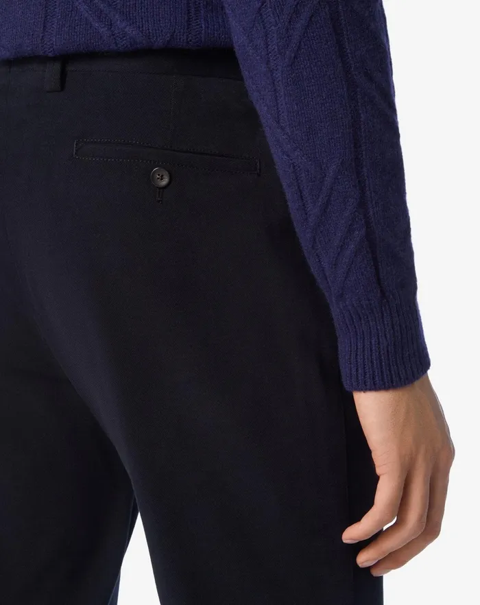 Corneliani Pants Blue Cotton Stretch Trousers For Men 8211 Men