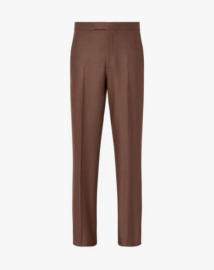 Corneliani Pants Brown Wool Flannel Trousers For Men 8211 Men