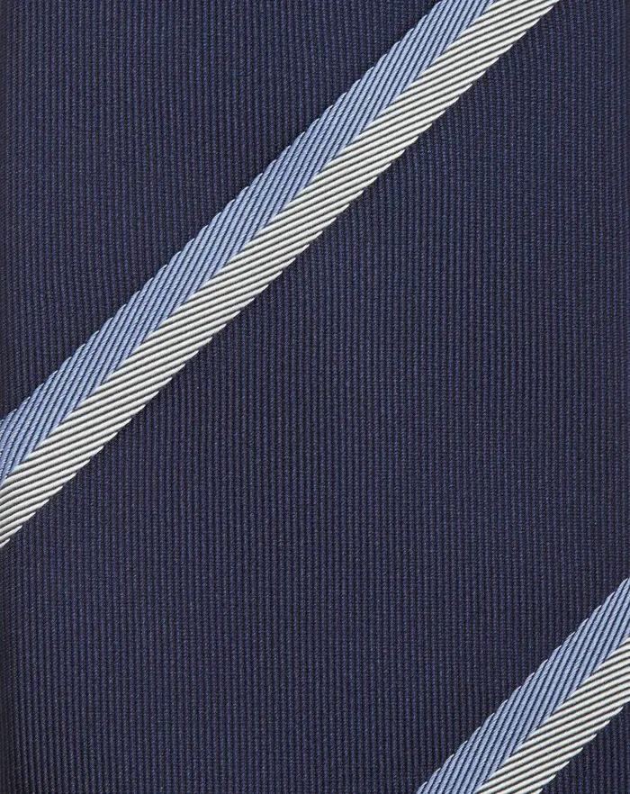 Corneliani Ties And Pochette Blue Regimental Jacquard Silk Tie For Men 8211 Men