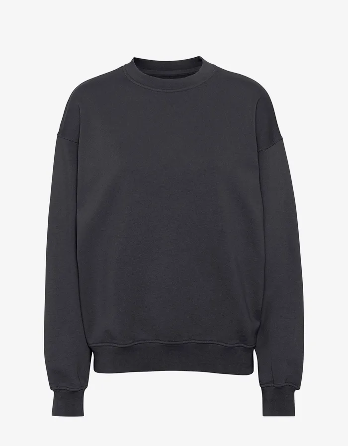 Crewneck Sweatshirts Colorfulstandard Women Organic Oversized Crew 8211 Lava Grey