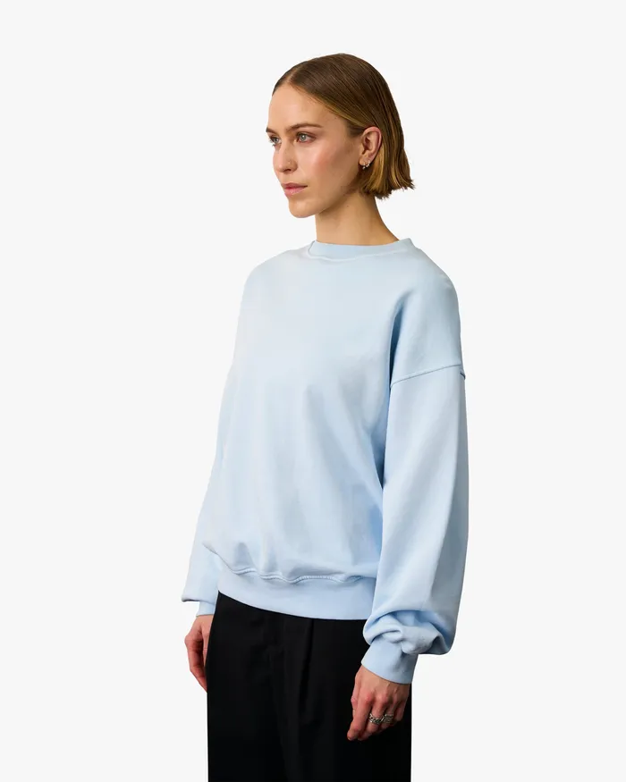 Crewneck Sweatshirts Organic Oversized Crew 8211 Faded Black Colorfulstandard Women
