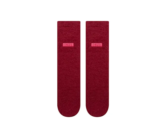 CrocsSocks Cush Ankle Dark Cherry MenWomen Crocs Socks