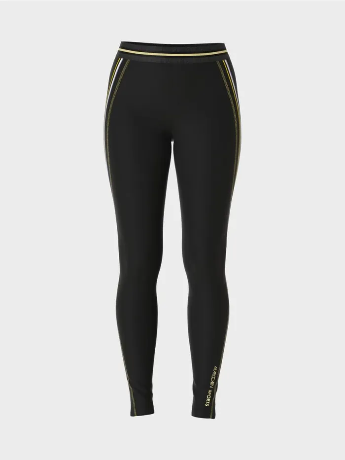 Damen Marc Cain Hosen Leggings Mit Galonstreifen Black
