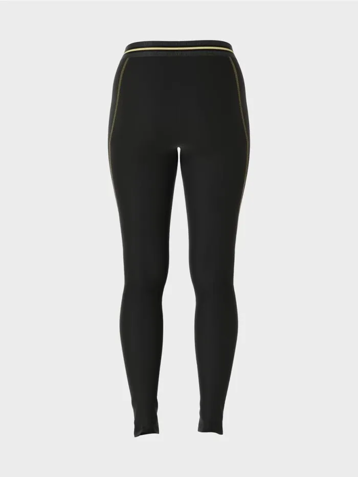 Damen Marc Cain Hosen Leggings Mit Galonstreifen Black