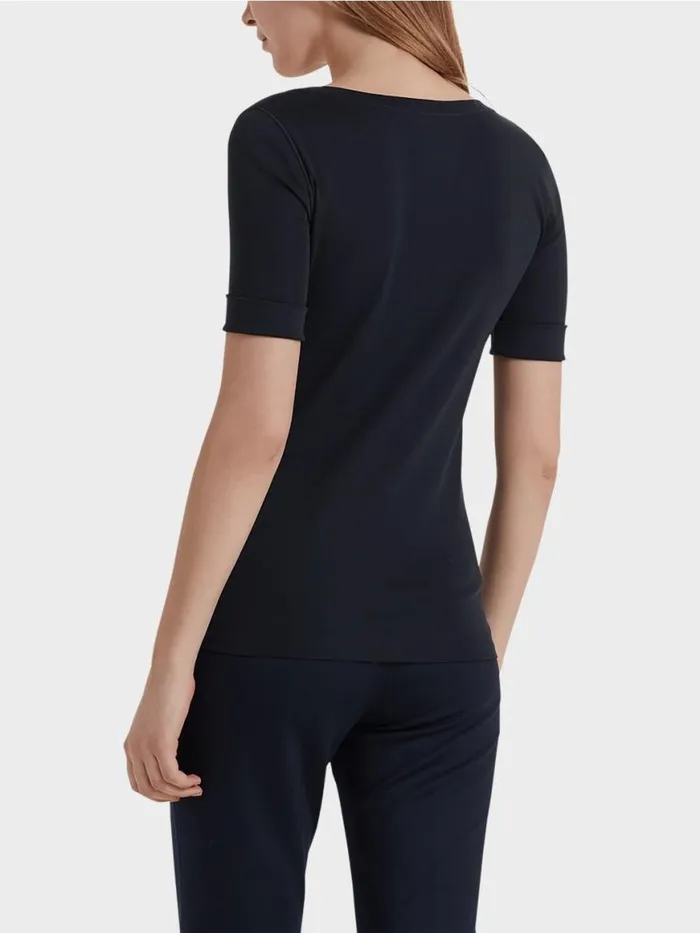 Damen Marc Cain Shirts and Tops Hochwertiges BasicShirt Midnight Blue