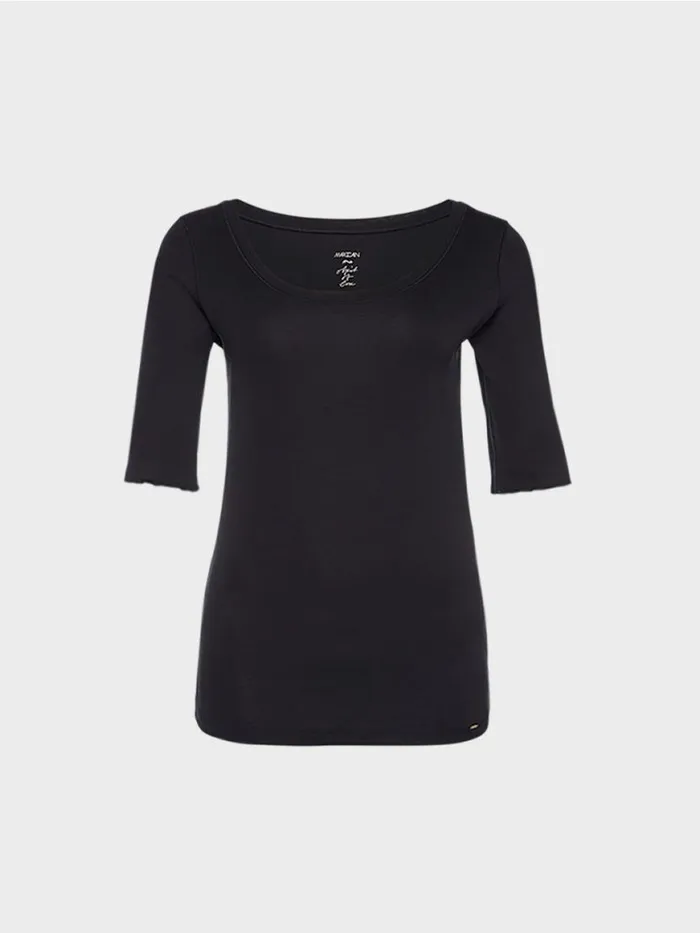 Damen Marc Cain Shirts and Tops Hochwertiges BasicShirt Midnight Blue
