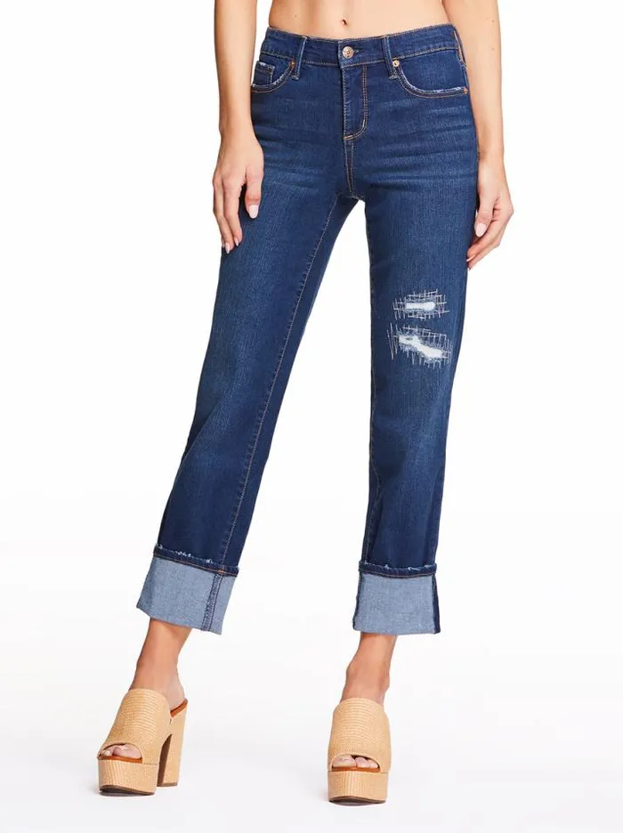 Denim Clothing Jessica Simpson Arrow Straight Ankle Jeans In Sea Wolf