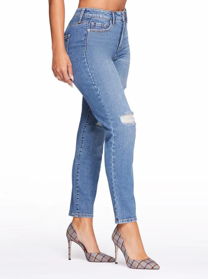 Denim Clothing Jessica Simpson Spotlight High Rise Straight Jeans In On The Run