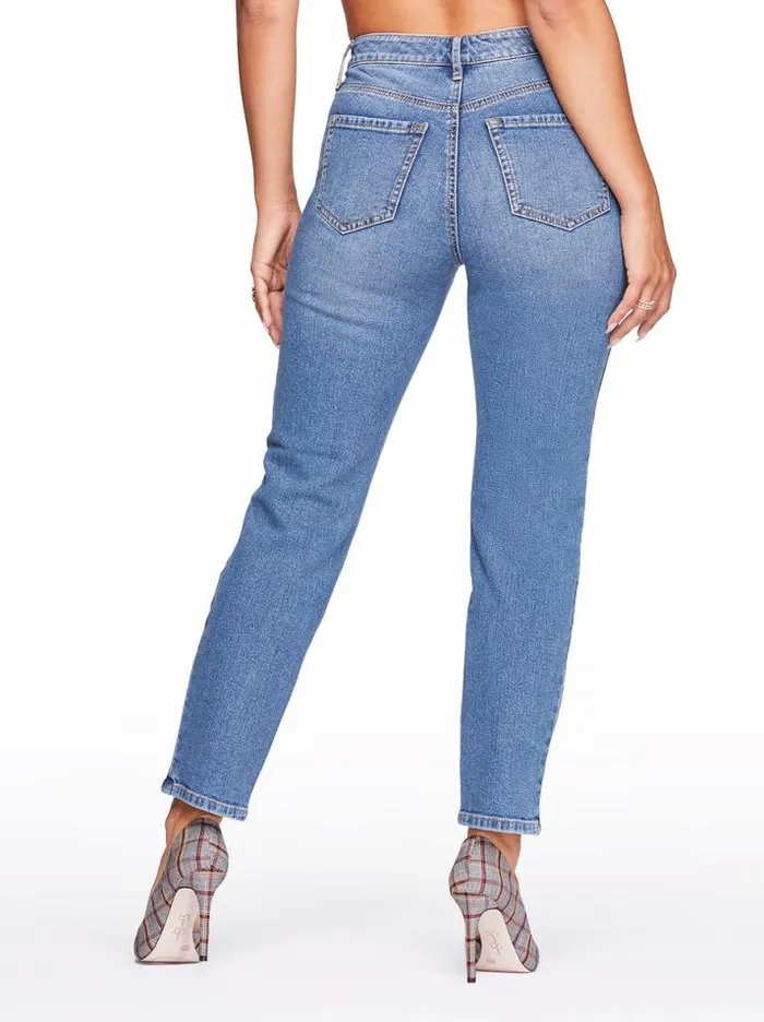 Denim Clothing Jessica Simpson Spotlight High Rise Straight Jeans In On The Run