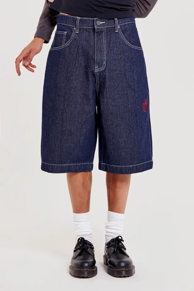 Denim Men Shop Jumbo Denim Jorts Jaded London