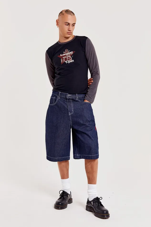 Denim Men Shop Jumbo Denim Jorts Jaded London