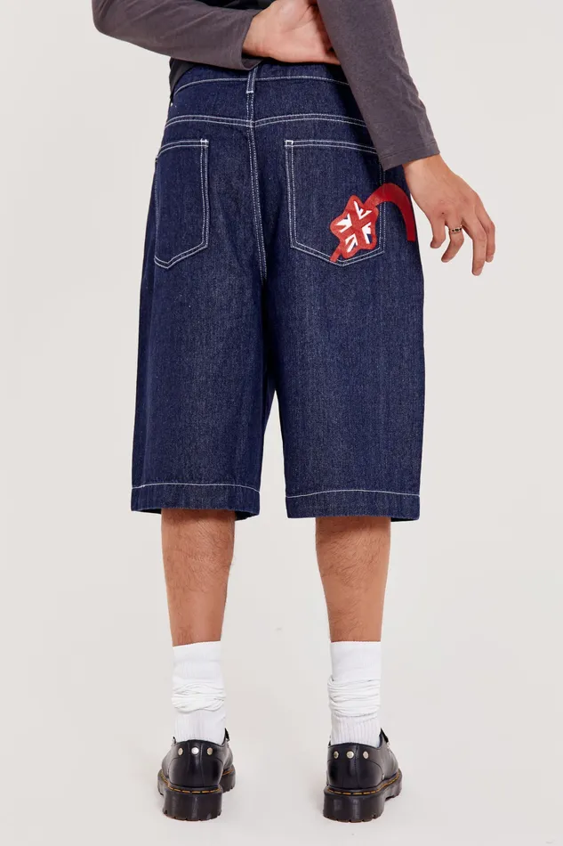 Denim Men Shop Jumbo Denim Jorts Jaded London