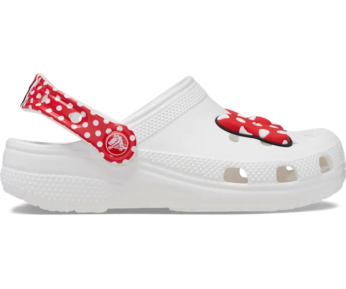Disney Minnie Mouse Classic Clog White Red Kids Crocs Clogs