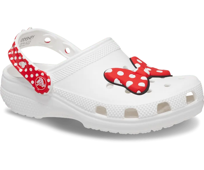 Disney Minnie Mouse Classic Clog White Red Kids Crocs Clogs