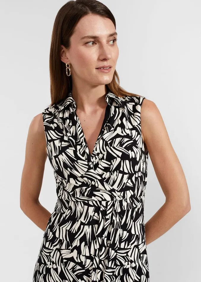 Dresses and Jumpsuits Women HOBBS Clarissa Jersey Dress Black Cream