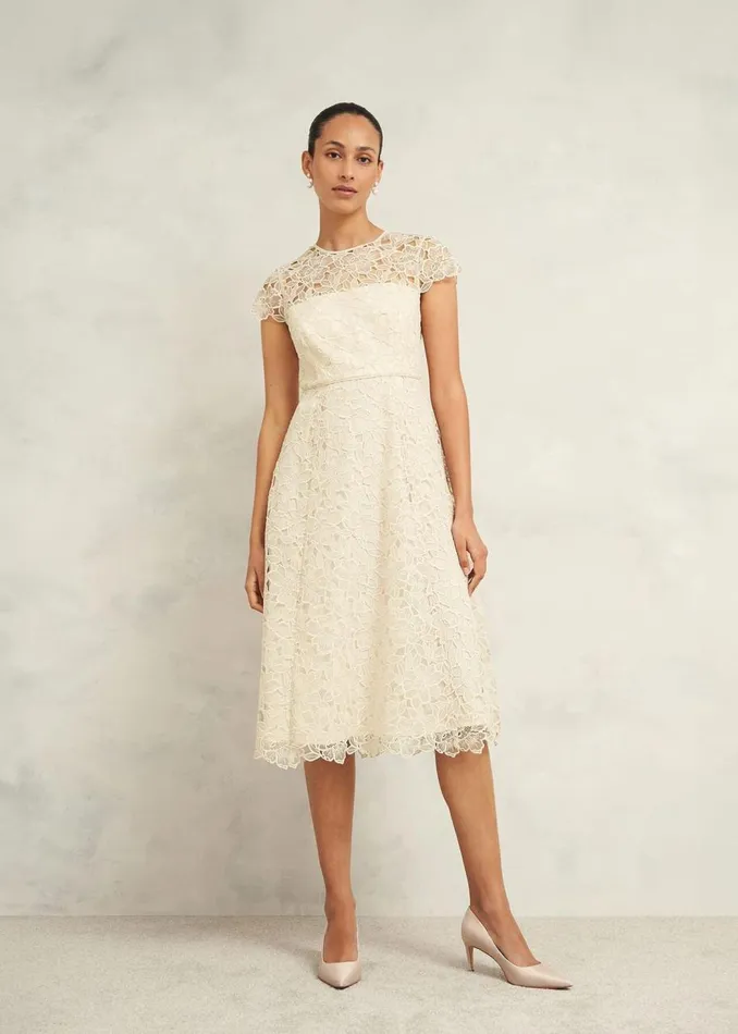 Dresses and Jumpsuits Women HOBBS Johanna Lace Dress Oyster