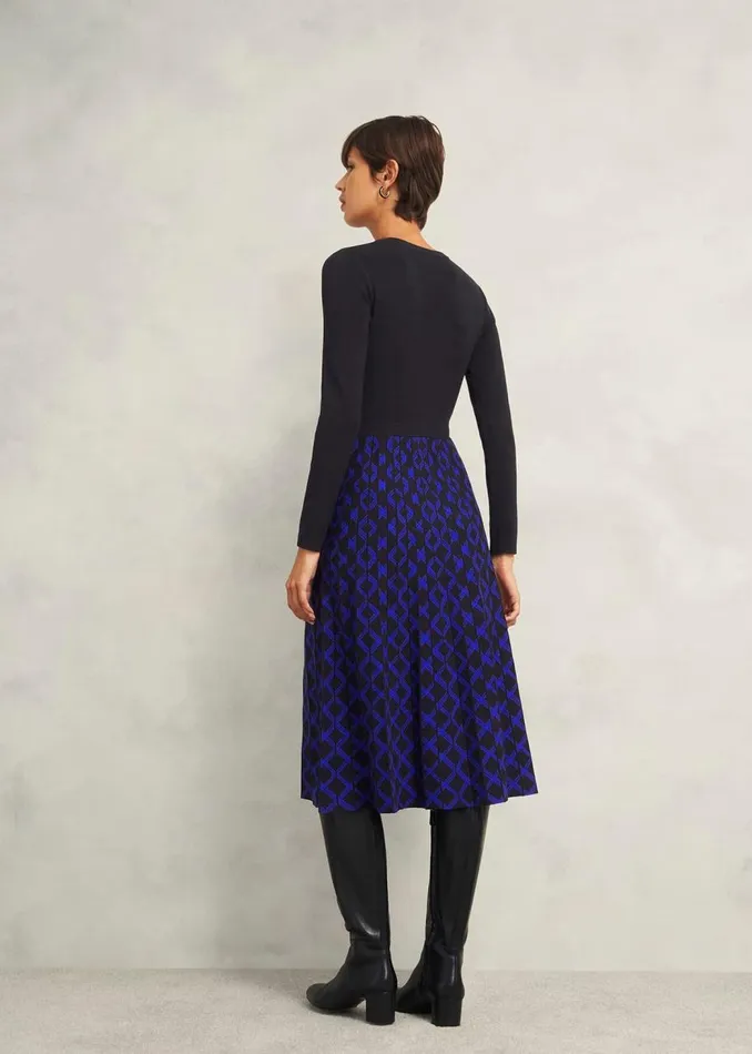Dresses and Jumpsuits Women HOBBS Larna Knitted Dress Black Blue