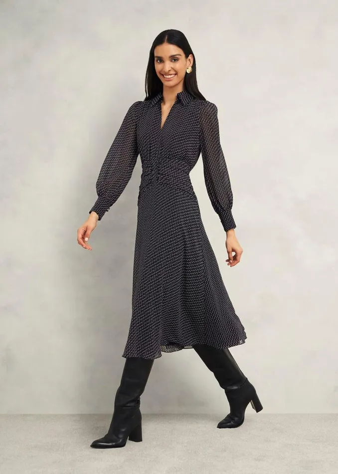 Dresses and Jumpsuits Women HOBBS Longstock Dress Black Ivory