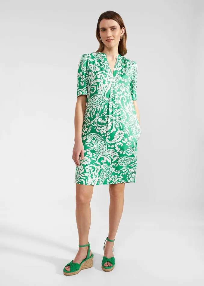 Dresses and Jumpsuits Women HOBBS Lucille Dress Green Ivory