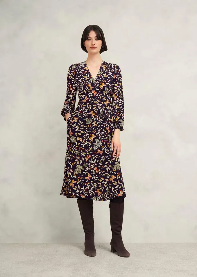 Dresses and Jumpsuits Women HOBBS Zainah Dress Navy Multi