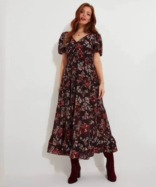 Dresses Apparel Joebrowns Prettiest Floral Dress Aubergine