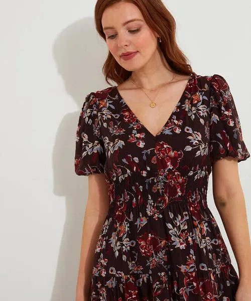 Dresses Apparel Joebrowns Prettiest Floral Dress Aubergine