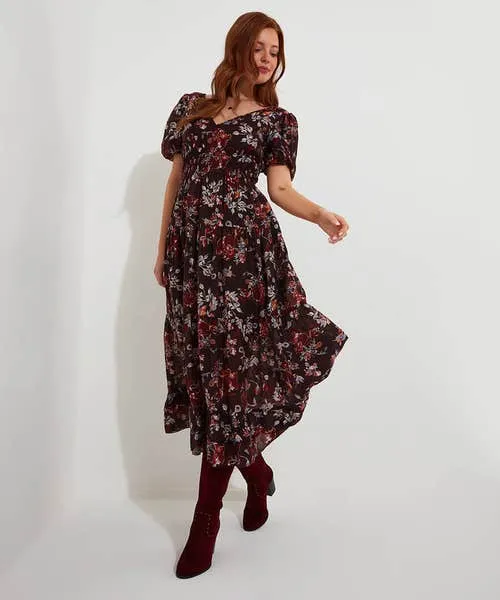 Dresses Apparel Joebrowns Prettiest Floral Dress Aubergine