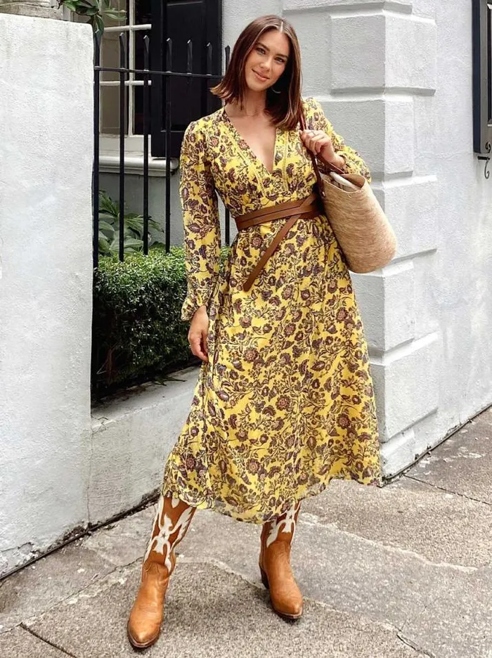 Dresses Clothing Jessica Simpson Annalise Dress In Meso Botanicals