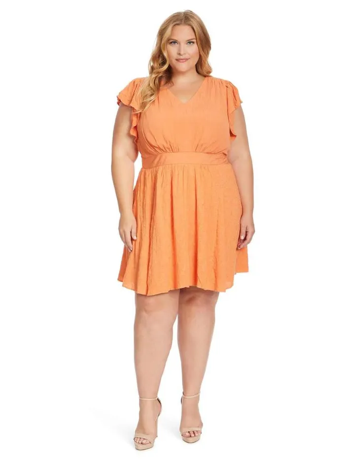 Dresses Clothing Jessica Simpson Courtney Dress In Brandied Melon