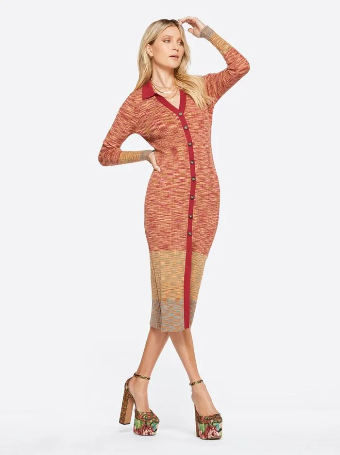 Dresses Clothing Jessica Simpson Livvy Dress In Glazed Ginger