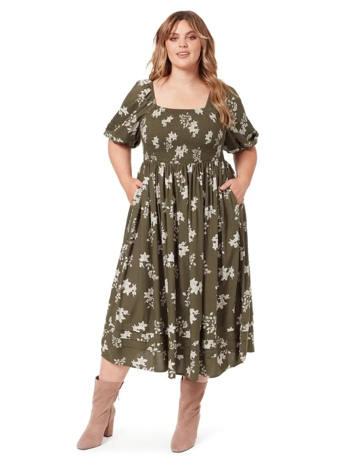 Dresses Clothing Jessica Simpson Simona Dress In Floral Fawn