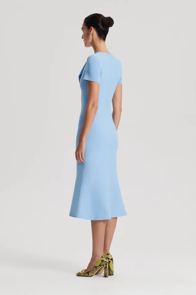 Dresses CREPE KNIT CRAVAT DRESS RIVIERA Scanlan Theodore Women