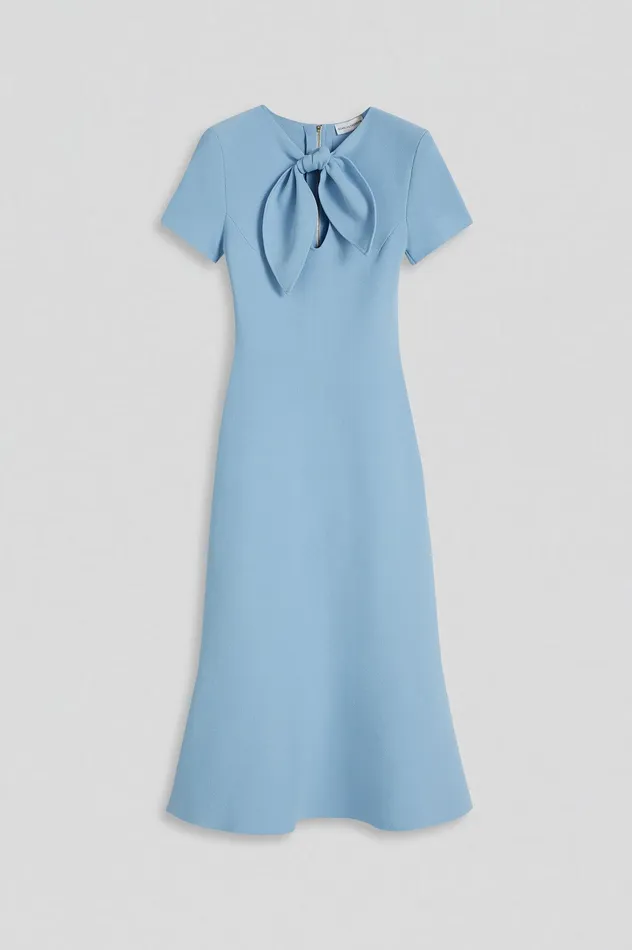 Dresses CREPE KNIT CRAVAT DRESS RIVIERA Scanlan Theodore Women