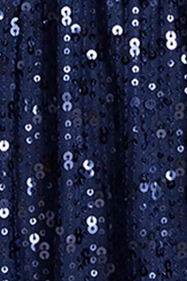 Dresses Women Halston Catalina Dress In Sequins Navy