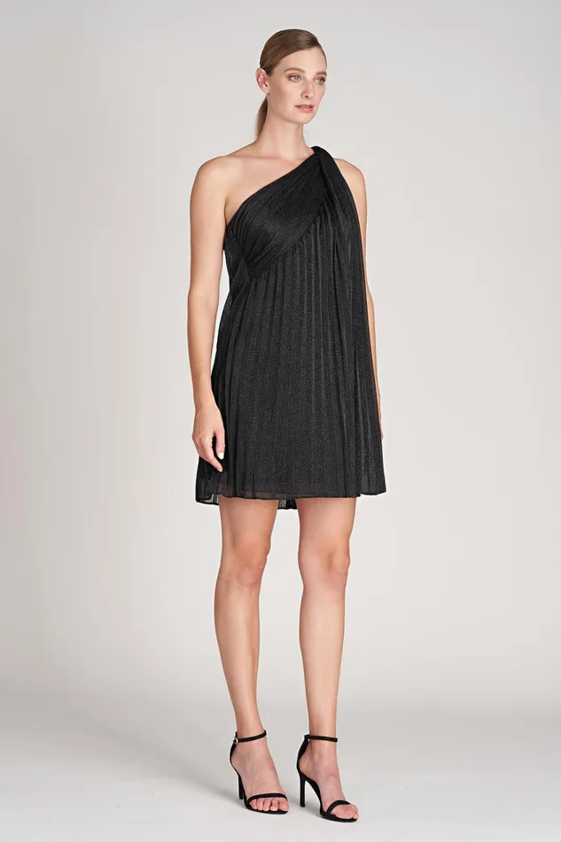 Dresses Women Halston Clare Dress In Shimmer Jersey Black