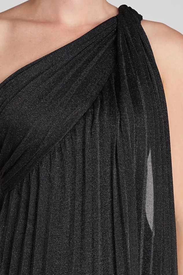 Dresses Women Halston Clare Dress In Shimmer Jersey Black