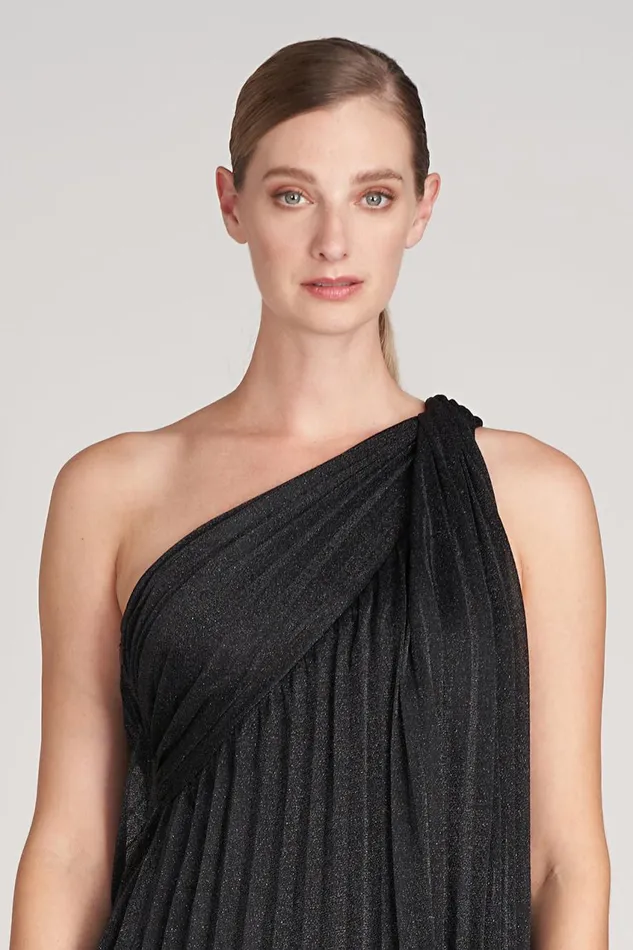 Dresses Women Halston Clare Dress In Shimmer Jersey Black