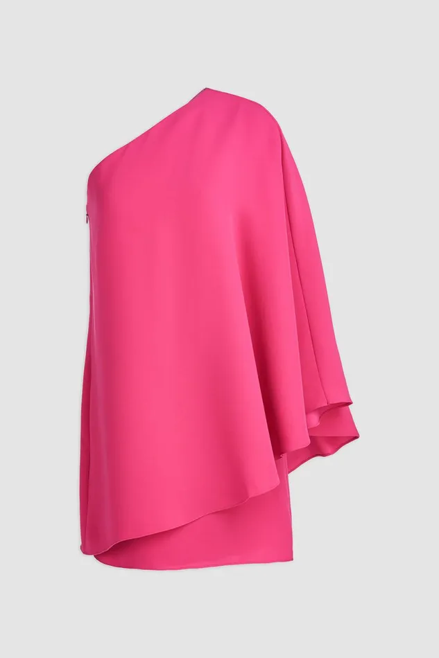 Dresses Women Halston Melina Dress In Stretch Crepe Magenta