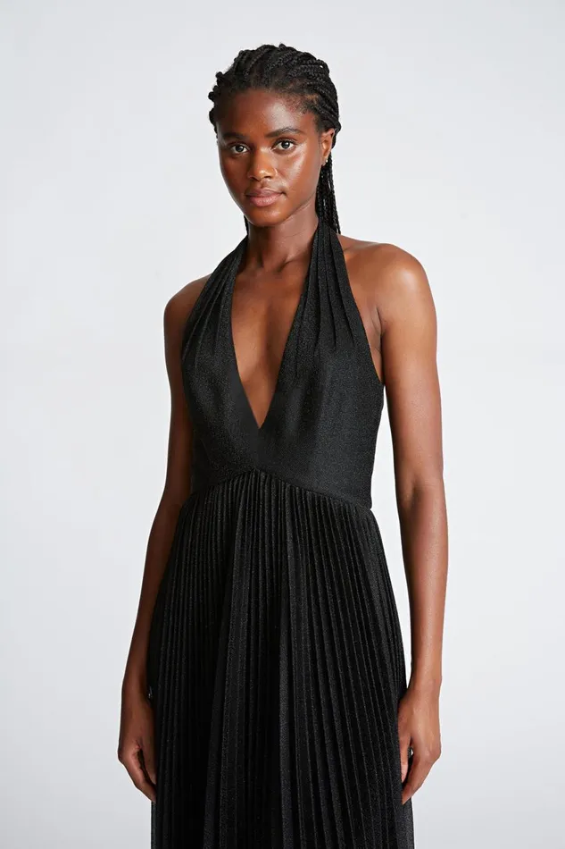 Dresses Women Halston Tiffany Gown In Shimmer Jersey Black