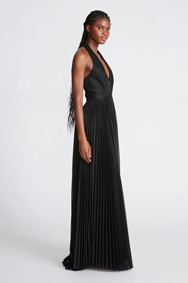 Dresses Women Halston Tiffany Gown In Shimmer Jersey Black