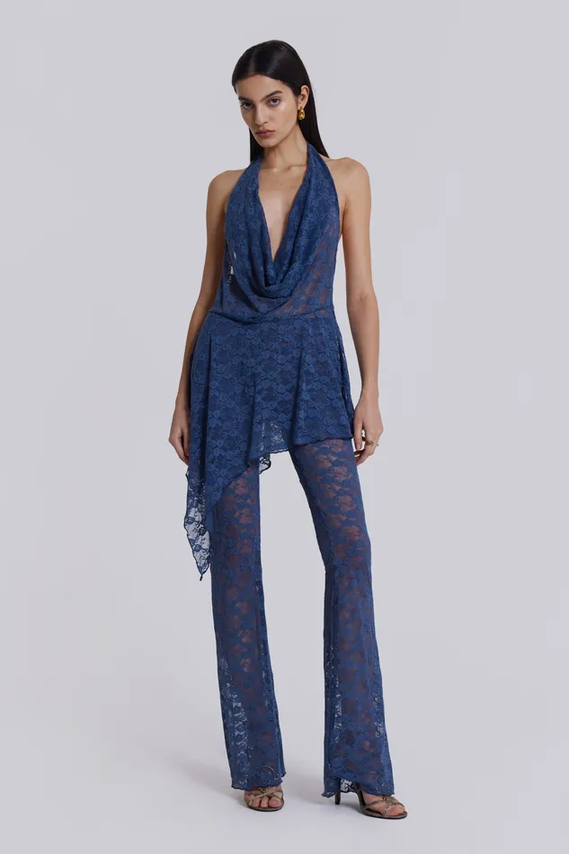 Dresses Women Jaded London Shop Blue Riva Lace Coord Set