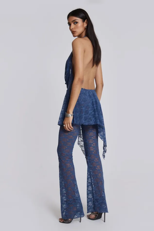 Dresses Women Jaded London Shop Blue Riva Lace Coord Set
