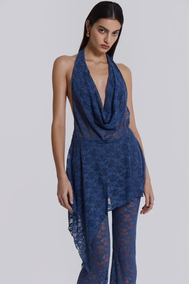 Dresses Women Jaded London Shop Blue Riva Lace Coord Set