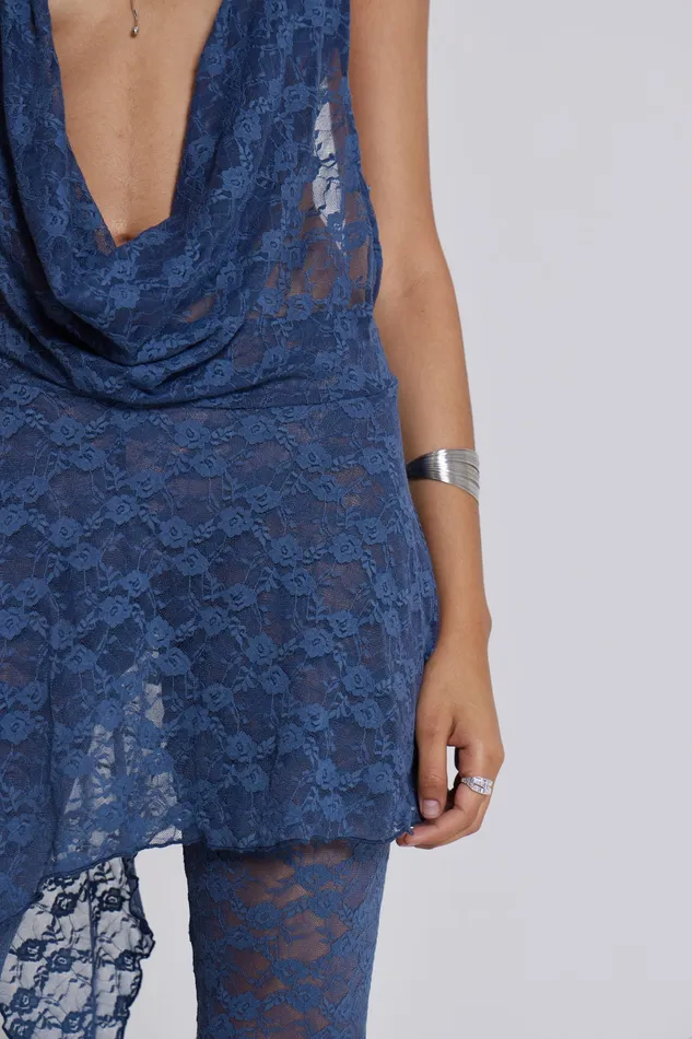 Dresses Women Jaded London Shop Blue Riva Lace Coord Set