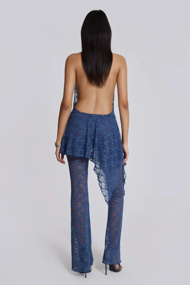 Dresses Women Jaded London Shop Blue Riva Lace Coord Set