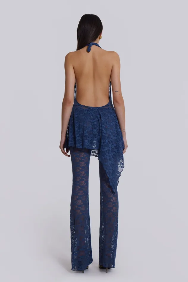 Dresses Women Jaded London Shop Blue Riva Lace Coord Set
